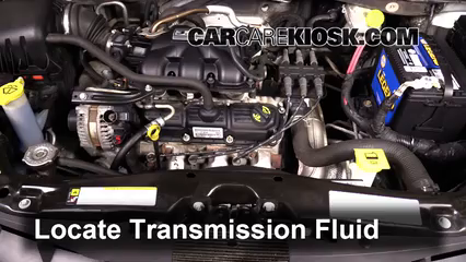 2008 Chrysler Town and Country Touring 3.8L V6 Líquido de transmisión Agregar líquido